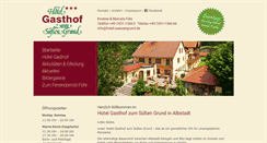 Desktop Screenshot of hotel-suessergrund.de