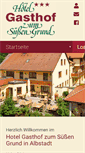 Mobile Screenshot of hotel-suessergrund.de